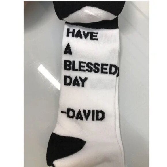 Schitt's Creek Rosebud Motel Red Crew Socks - Picture 4 of 6